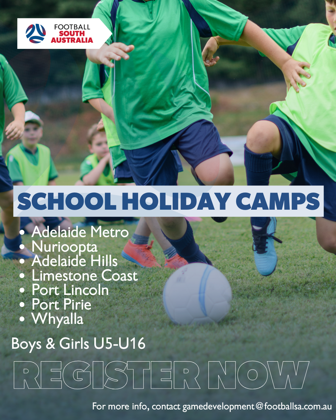 School Holiday Football Camps Football SA